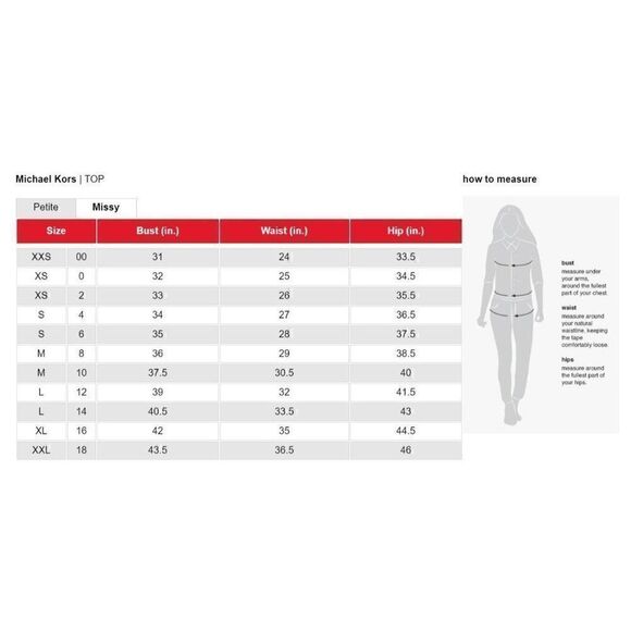 ‎Michael Kors NWT Petite Black/Silver Blouse Top XS - Picture 7 of 8